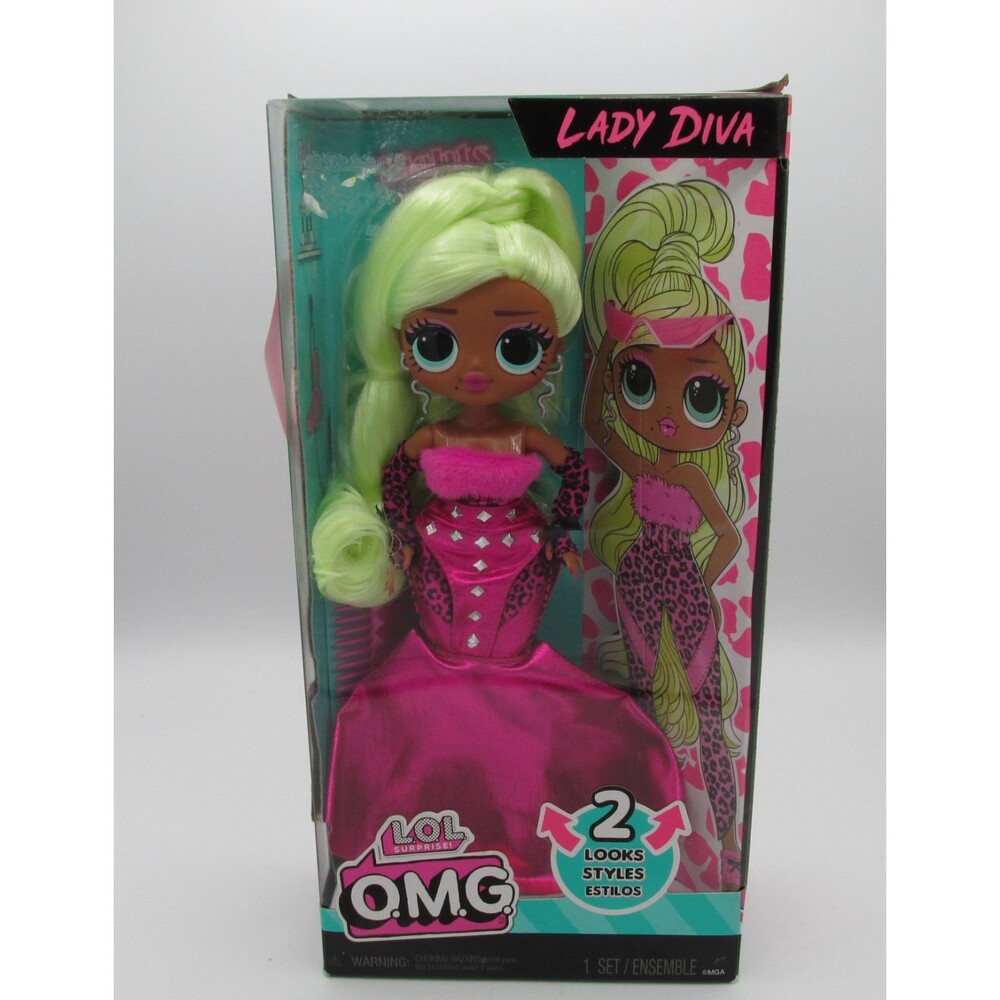 LOL Surprise OMG Doll  Lady Diva Fashion Doll with 2 Styles Included NEW 2023